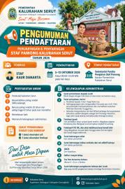 Pemerintah Kalurahan Serut Buka Lowongan Staf Kaur Danarta